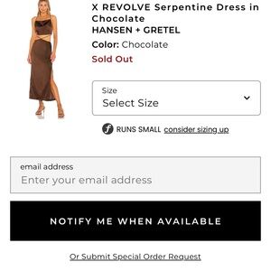 REVOLVE Chocolate Backless Dress
